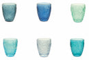 Set 6 Bicchieri Ø8x10 cm in Vetro Villa d'Este Home Tivoli Pantelleria