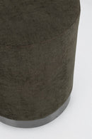 Pouf Ø 35x42 cm Ernestine in Tessuto Timo