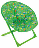 Set 2 Sedie da Giardino Pieghevoli per Bambini in Ferro Soriani Moonchair Dinosauri
