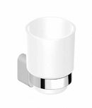 Porta Spazzolino Creta Ottone Bicchiere in Vetro