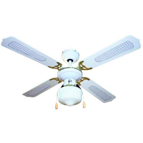 Ventilatore da Soffitto con 4 Pale e 1 Lampada Diametro 105 Cm 3 Velocita' sconto