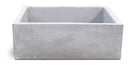 Lavello da Giardino Senza Rubinetto in Cemento Granulato di Marmo Madrid Grigio