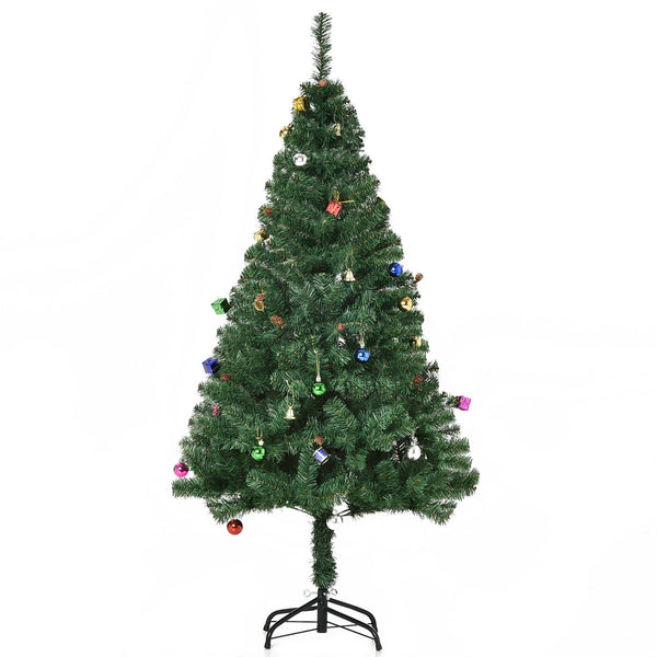 Albero di Natale Artificiale 150 cm con Palline e Decorazioni Verde prezzo