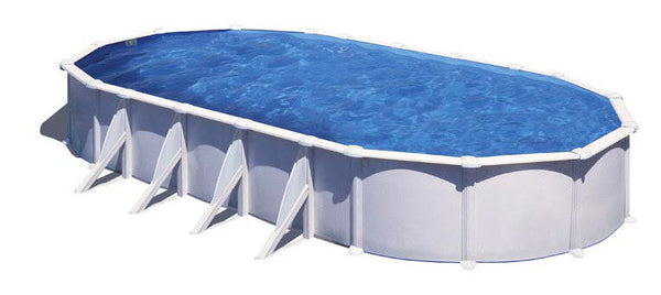 Piscina Ovale Fuori Terra 915x470xh132 cm in Acciaio e PVC Gre Atlantis sconto