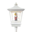 Lampione Bianco di Natale H180 cm con Musica e Mini Lucciole
