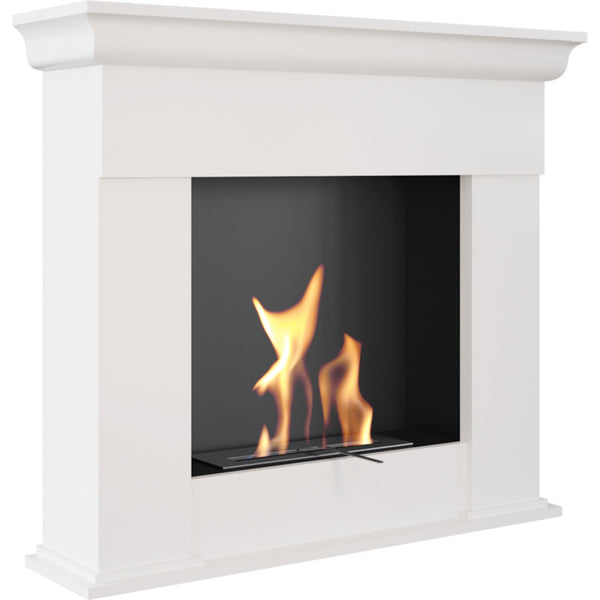 prezzo Camino a Bioetanolo da Pavimento 115x101,6 cm Flig Wichita Bianco