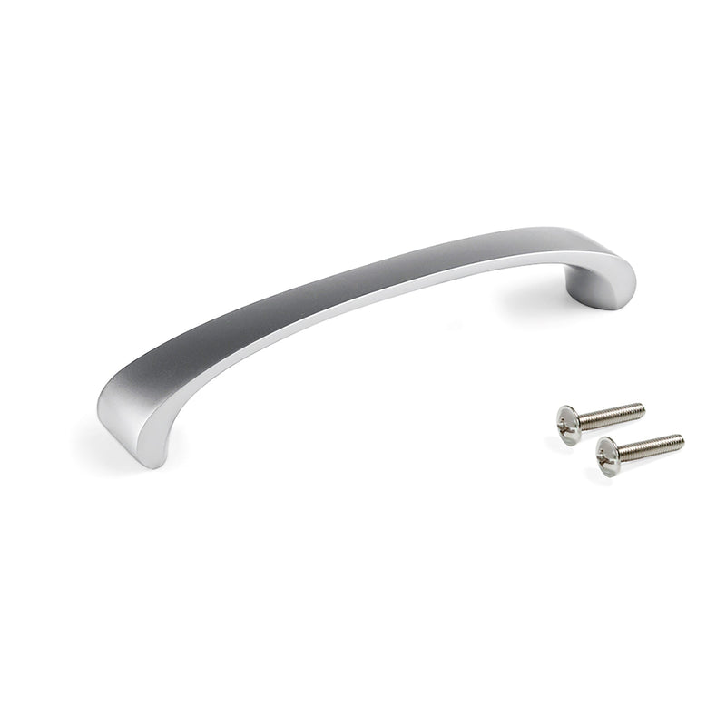 Maniglia per Mobile Kyoto Interasse 128 Nichel Satinato Zama Emuca