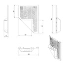 Camino a Bioetanolo da Parete 65x90 cm Flig Honolulu City