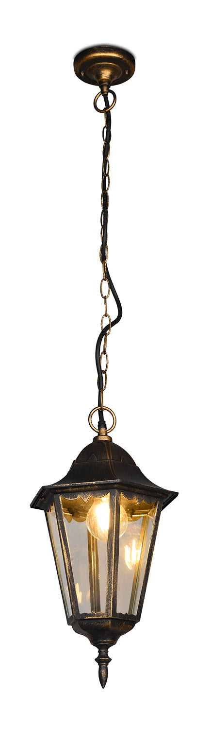 sconto Lampada a Sospensione da Esterno Attacco E27 in Alluminio Ruggine