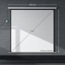 Telo Proiettore 120"" Formato 1:1 con Telecomando 236,5x8x236,5 cm Bianco 