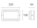 Applique da Esterno a LED 10W 3000K Sovil Grigio