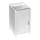 Mobile Lavatoio 45x50x85 cm 1 Anta in Resina Bianco    