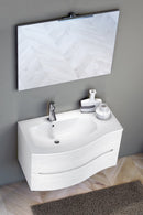 Mobile Bagno Sospeso 91,5cm TFT Swing Bianco Cromato 2S