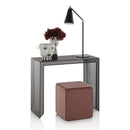 Pouf Imbottita 38x38x38 cm in Velluto Rosa