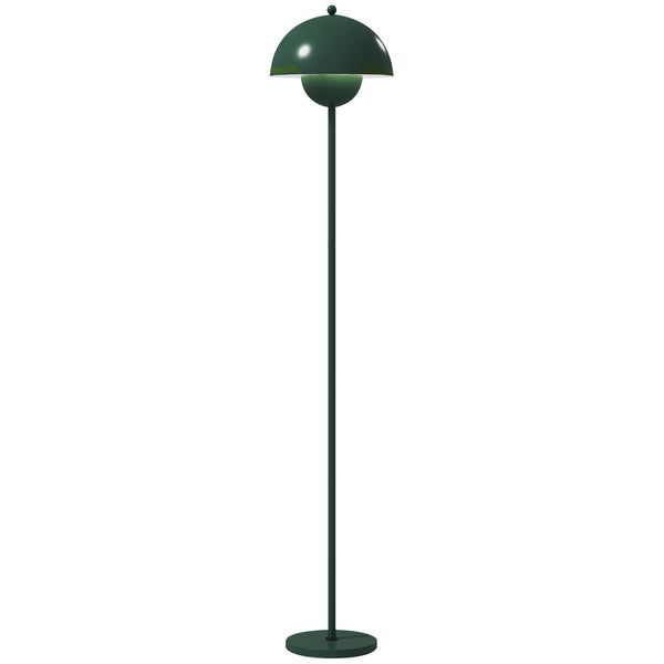prezzo Lampada da Terra con Paralume Semicircolare Ø30x155 cm Interruttore a Pedale in Acciaio Verde