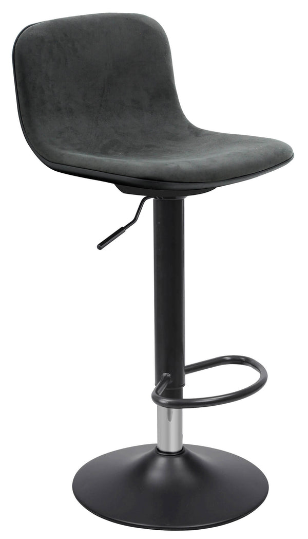 Sgabello con Alzata a Gas e Seduta Girevole in Similpelle Motti Boyd Nero sconto