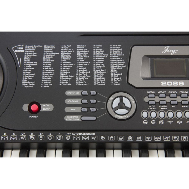 Tastiera Elettronica 61 Tasti | Pianoforte Digitale Portatile, Nero, Altoparlanti Integrati, Effetti