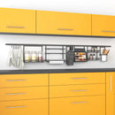 Profilo per Accessori da Cucina Sospesi Titane L 1,1 m Grigio Antracite Alluminio e Zama Emuca