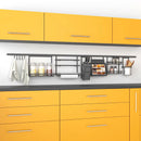Profilo per Accessori da Cucina Sospesi Titane L 1,1 m Grigio Antracite Alluminio e Zama Emuca