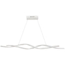 Lampadario a LED Moderno Sospeso Luce Fredda 6500K 90x9x9 cm  Argento