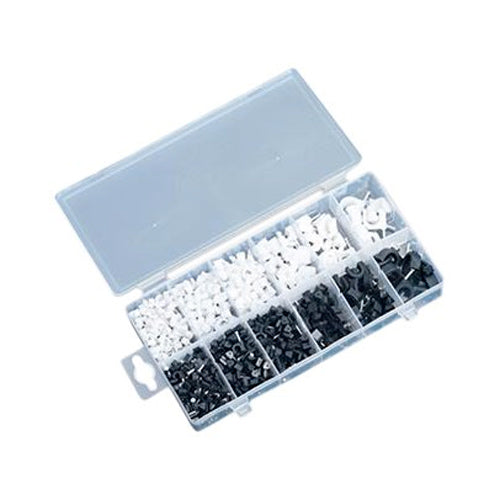 sconto Cassetta con 390 Chiodini Fermacavi Ferma Cavi Kinzo