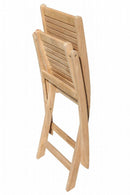Sedia Mirage Pieghevole 42x51x85 h cm in Legno Marrone