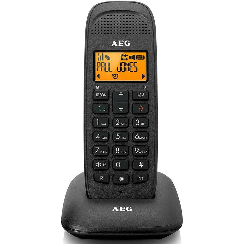 Telefono Cordless AEG Voxtel D81 DECT con Display 1,6'' LCD Nero