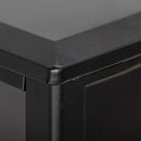 Camino Elettrico da Pavimento 1800W con Fiamma a 3 Intensità 36x21x47 cm Nero 