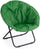 Poltrona da Giardino Pieghevole 82x35x82 cm Moon in Acciaio e Poliestere Verde