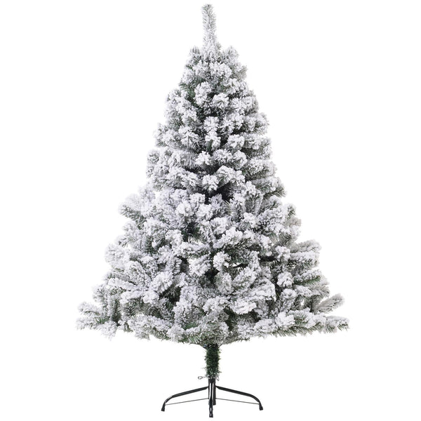 Albero di Natale Artificiale Innevato 140 cm 400 Punte  Verde prezzo