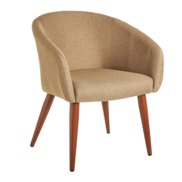 Poltrona Relax in Legno e Tessuto Colore Beige Scuro Mod. Morla 60x58x77H cm sconto