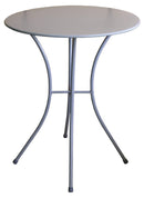 Tavolino da Giardino Ø60x72 cm in Acciaio Bauer Luna Tortora