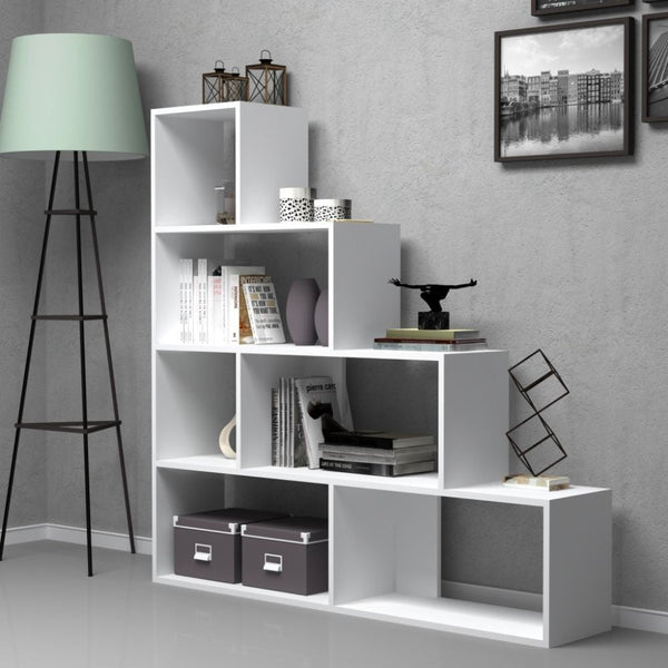 sconto Libreria a scala Alis 145x145 cm bianca