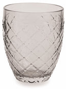 Confezione 6 Bicchieri Acqua in Vetro 350ml Villa d'Este Home Tivoli Rombi