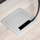 Multipresa Atom 14 per Scrivania Acciaio e Tecnoplastica Emuca