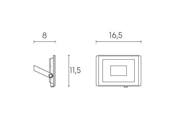 Proiettore da Esterno a LED 30W 4000K Sovil Bianco