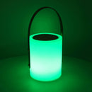 Lampada 12 Led Multicolor Ø16x20 cm Bluethoot in Polietilene Bianca