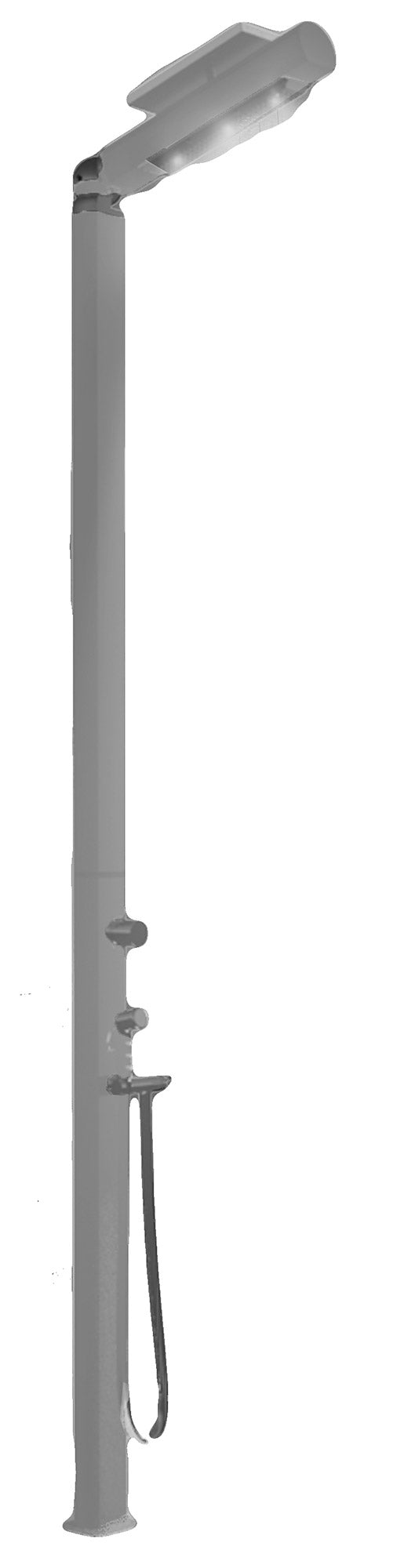 Doccia da Giardino Miscelatore e Doccetta Mobile con LED Arkema Quick Alluminio Satinato online