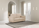 Divano 2 Posti 148x85x85 cm Marrak in Tessuto Beige