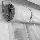 Tendostruttura Garage 3x6m con Tetto e Teli Laterali Bianco