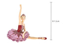 Set 2 Statuine Ballerina Seduta 17,5 in Resina