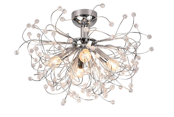 Plafoniera da Interno Attacco E14 in Metallo Cromo online