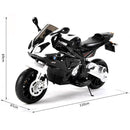 Moto Elettrica per Bambini 12V con Licenza BMW S1000RR Nera