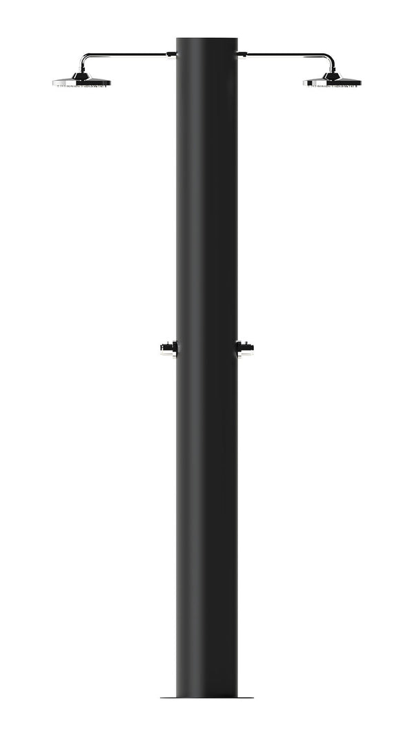 Doccia Solare da Giardino 70 L 2 Soffione Eco Rain e 2 Miscelatore Temporizzato Arno T2N Nero Opaco online