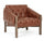 Poltrona Imbottita 83,5x81,5x76 cm in Similpelle Marrone