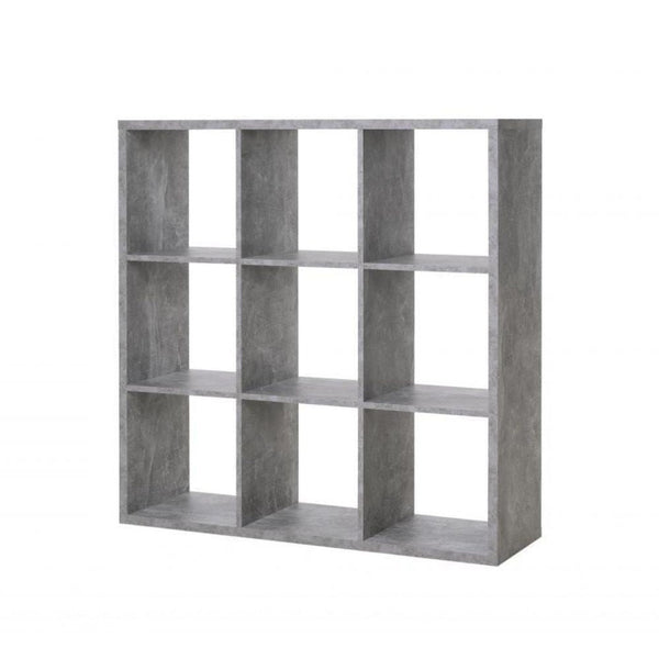 Libreria divisorio 107x33x107 cm beton grigio cemento sconto