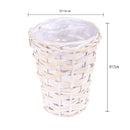 Set 6 Cesti in Materiale Naturale H 17 cm