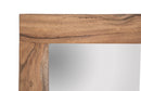 Specchio Mumbai 90x2,5x75 cm in Legno di Acacia e in Ferro Marrone e Nero