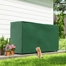Portalegna 0,6 m³ 200x36x99 cm Regolabile con Telo Impermeabile in PE e Struttura in Metallo Nero e Verde Scuro      