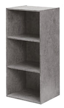 Libreria 3 ripiani 40x29x89 cm in Legno Cemento